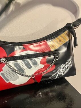 Disney Rockin Rollercoaster Guitar-Print Shoulder Bag